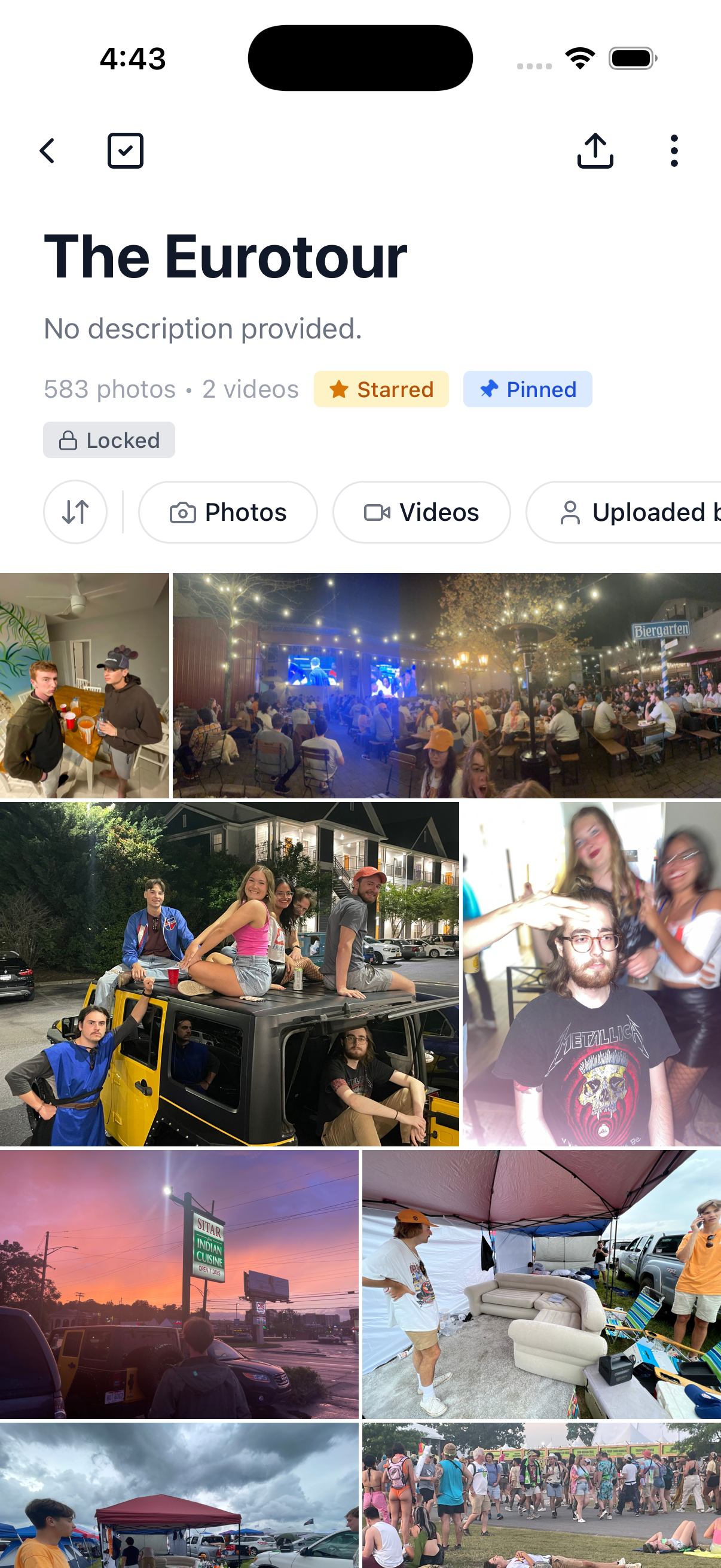 Fika app collection view